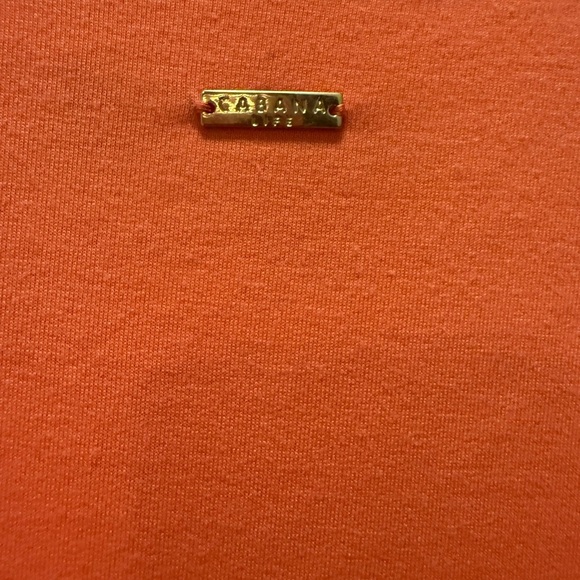 Cabana Life Dress Coral Tides French Terry Embroidery Preppy Coastal Size S - Picture 5 of 7